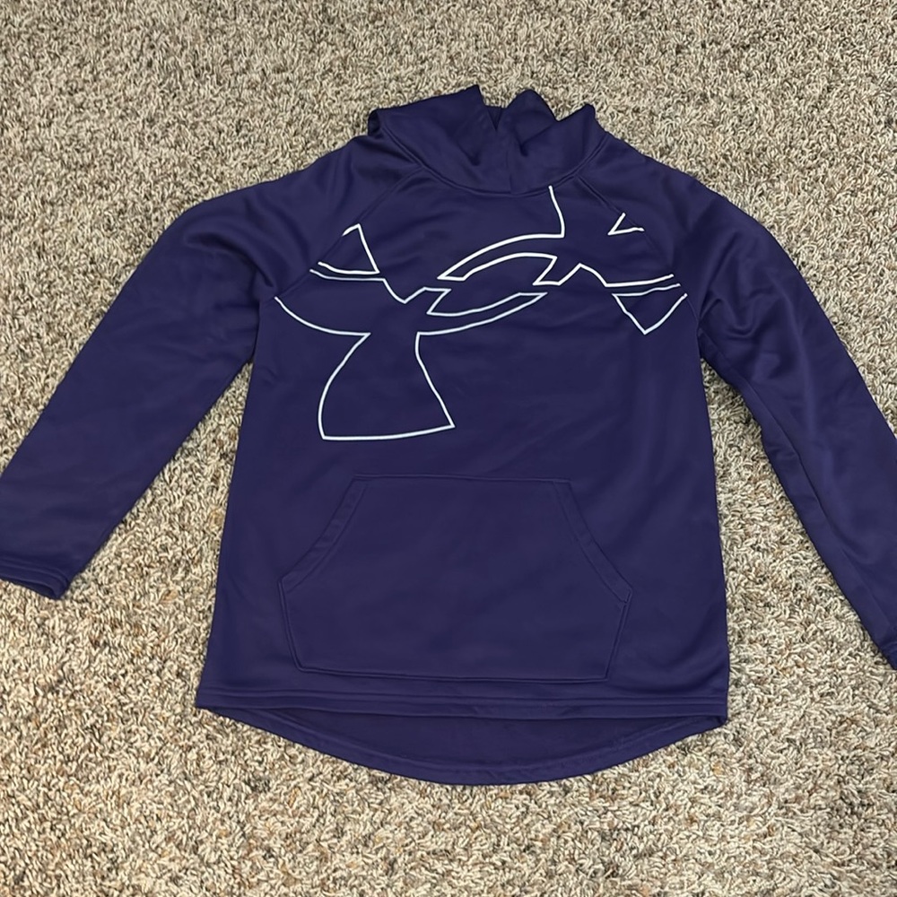 Under Armour girls hoodie.  Purple, lightweight, size youth large.